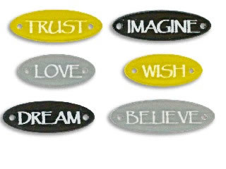 Heidi Grace Designs - earth etched mini titles  (sold in 3's)